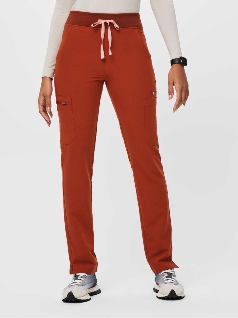 FIGS Yola™ High Waisted - Petite Skinny Scrub Pants XS - Petite / Auburn